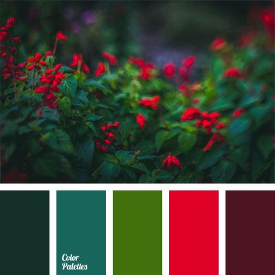 The contrasting combination of red and green of this color palette will suit the girls of the autumn color type. These colors will emphasize the beautiful. Flat Bedroom, In Color Balance, Color Palette Ideas, Red Colour Palette, Palette Ideas, Green Colour Palette, Fall Color Palette, Rich Color Palette, Color Palate