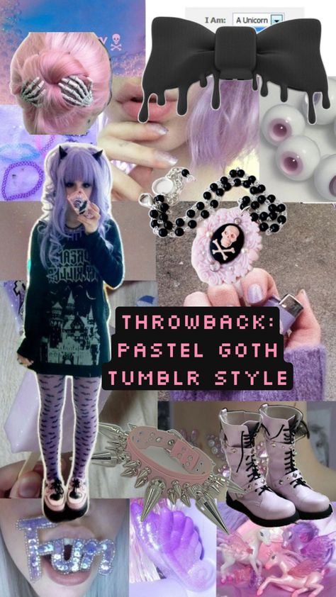 Soft pastel hues and cutesy details meet dark, edgy and lightly horror inspired visuals. #PastelGoth #TumblrStyle #AltFashion #SoftGrunge #GothAesthetic #EdgyPastels #AltAesthetic Pastel Emo Outfits, Pastel Goth Outfits Aesthetic, Pastel Gothic Aesthetic, Gothic Winter Outfit, Pastel Grunge Outfits, Fat Goth, Pink Goth Aesthetic, Goth Outfits Aesthetic, Pastel Goth Tumblr