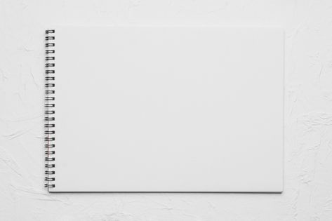 White empty sketchbook on rough surface ... | Premium Photo #Freepik #photo #paper #space #white #notebook Blank Sketchbook Aesthetic, Open Sketchbook Blank, Sketchbook Mockup, Graham Sutherland, White Notebook, Friends Quotes Funny, Photo Editing Software, Urban Photography, Art Background