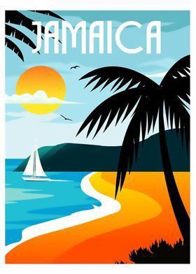 Get your free jamaican books click the visit below. Bermuda Island, Jamaican Art, Bermuda Travel, Music Illustration, Jamaica Travel, Retro Travel Poster, Vector Portrait, Landscape Poster, Vintage Travel Posters