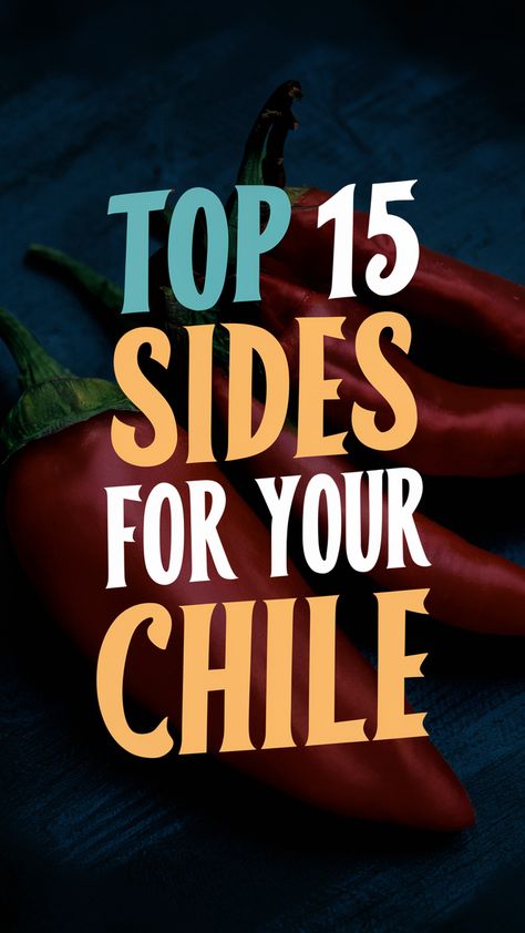 Spice up your meal with these delicious side dishes for chili! 🌶️🍴 #chilerecipes #sidedishes #yum Best Sides With Chili, What Goes With Chilli As A Side, Sides For Chili Dinner, Sides For Chili, Side Dishes For Chili, Spicy Cornbread Muffins, Serve With Chili, Spicy Vegetarian Chili, Chili Sides