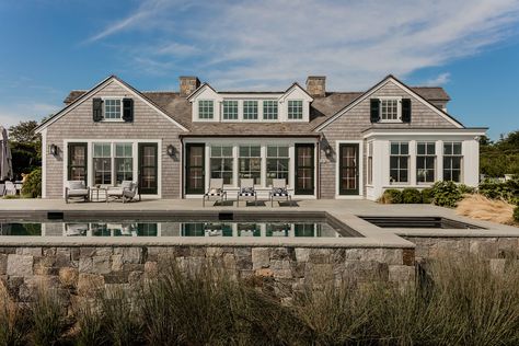 Cape Cod Beach House, Patrick Ahearn Architect, Cape Cod Beach, California Beach House, Cape Cod Cottage, Brown Roof, Cape Cod Style, Beach House Plans, American Architecture