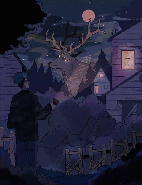 credit to littlestpersimmon on tumblr Forest King, Photowall Ideas, Arte Peculiar, Arte 8 Bits, Pretty Art, Dark Art, The Forest, Drawing Inspiration, Aesthetic Art