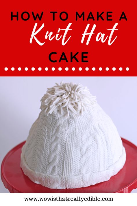 Winter Hat Cupcakes, Winter Hat Cake, Cakes For January, Winter Cake Decorating, Sweater Cake, Dessert Styling, Decorating Desserts, Winter Cakes, Easy Cakes To Make