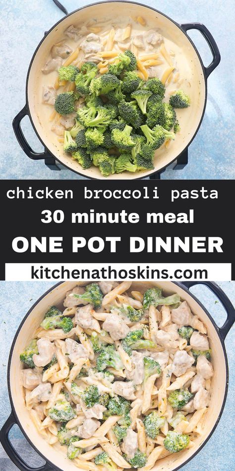 Easy Recipe With Broccoli, Chicken Broccoli One Pot Recipe, One Pot Chicken Broccoli Alfredo, Quick And Easy Chicken Broccoli Alfredo, Chicken Pasta Recipes Easy Quick Dinner Fettuccine Alfredo, Chicken Broccoli Alfredo Olive Garden, Chicken Broccoli Linguine, One Pot Alfredo Pasta Chicken, Chicken Broccoli Noodles Easy Recipes