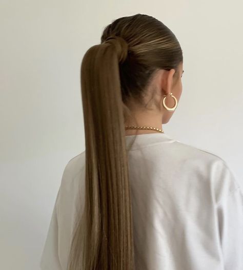 Sleek Back Hair, Bridesmaid Hair Inspo, Long Hair Pictures, Front Hair Styles, Hair Ponytail, Hair Ponytail Styles, Ponytail Styles, Hair Art, Hairstyles For School