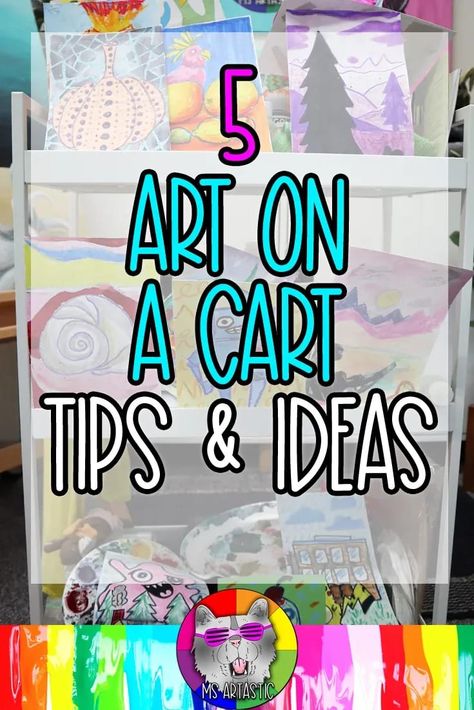 Art On A Cart Elementary Lessons, Art On A Cart, February Art, June Art, Line Art Projects, Art Classroom Organization, August Art, November Art, March Art