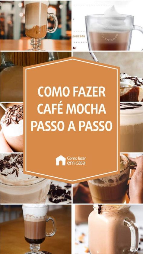 Brazilian Recipes, Café Mocha, Brazilian Food, V60 Coffee, Cold Brew, Cappuccino, Mocha, Coffee Maker, Cafe