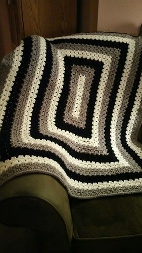 Crochet Afgans For Men, Guy Crochet Blanket, Modern Granny Stripe Blanket, Free Crochet Afghan Patterns For Men, Crochet Afghans For Men, Free Crochet Blanket Patterns For Men, Masculine Granny Square Crochet, Crochet Blankets For Men Free Pattern, Crochet Mens Blanket