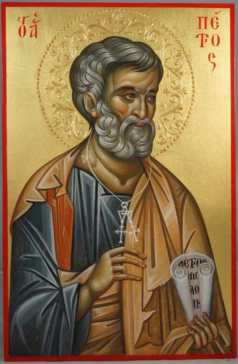 St Peter The Apostle, Peter The Apostle, Andrew The Apostle, Eastern Orthodox Church, Christian Icons, Egg Tempera, Orthodox Christian Icons, Paint Icon, Saint Peter