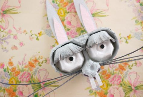 Egg Carton Craft, Carton Craft, Junk Modelling, Bunny Craft, Drink Decorations, Easter Preschool, Egg Carton Crafts, Easter Bonnet, Holiday Crafts For Kids