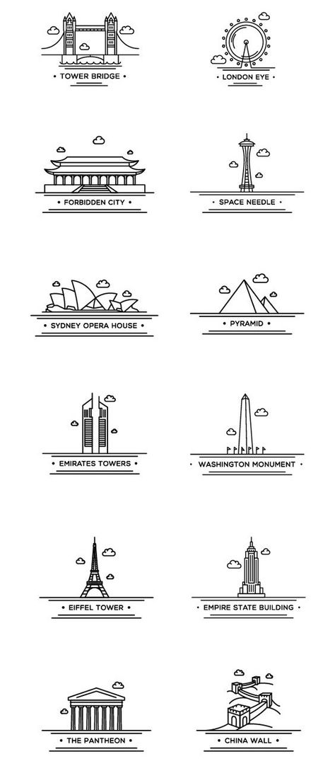 3d Pen Stencils, Bridge Tattoo, Best Travel Journals, Bridge Drawing, Photography Coursework, Icon Inspiration, Simple Acrylic, World Tattoo, Vector Icons Illustration