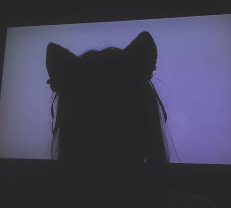 pin; @xcharlottc Aesthetic Pfp Shadow, Cat Ears Aesthetic, Pfp Shadow, Ears Aesthetic, Aesthetic Pfp, Anime Aesthetic, Awesome Anime, Cat Ears, Screen