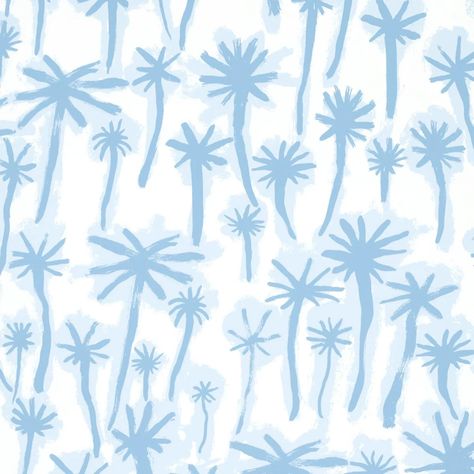 Based on hand-painted art by Abel Macias, Palmitas in coral is a wonderful mid-scale wallpaper design that is beautifully printed on a smooth, flat ground. Its stylized palm trees and painterly aesthetic enliven walls with an artsy edge and unique tropical flair. Wall Paint Pattern, Abel Macias, Wallpaper For Small Bathrooms, Eclectic Wallpaper, Schumacher Wallpaper, Wallpaper Rolls, Wallpaper Size, Tree Patterns, Wallpaper Design