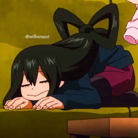 #aesthetic #edit #icon #anime #tsuyu #mha #tsuyuasui Mha Froppy, Asui Tsuyu, My Hero Academia Tsuyu, Mha Icons, Class 1 A, Anime Reccomendations, Edit Icon, Anime Screenshots, Hero Academia Characters