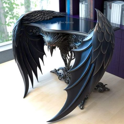 Weird Furniture, Unusual Furniture, Fantasy Furniture, Gothic Furniture, Dark Home Decor, Fantasy Decor, Goth Home, Goth Home Decor, Dark Home