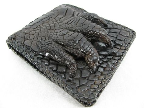 PRICES MAY VARY. Exterior : Genuine Crocodile Skin Interior : Genuine Leather 6 Card Slots 2 ID Windows 2 Compartments for Bills Dimension : Width : 11 cm. Hight : 9.5 cm. Exterior : Genuine Crocodile Skin Interior : Genuine Leather Elk Horn, Saddleback Leather, American Hat Makers, Handmade Wallet, Small Coin Purse, Branded Wallets, Handmade Wallets, Crocodile Skin, Best Wallet