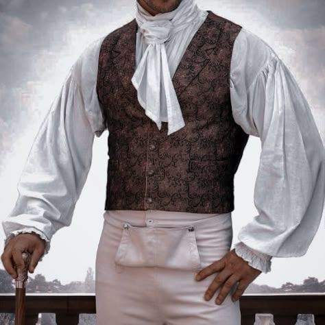 Late 1700s Fashion Men, 18th Century Dress Simple, 1700s Mens Fashion, Doctor Romance, Wood Costume, Regency Mens Fashion, Mens Fashion Aesthetic, 1800s Clothing, 1700s Fashion