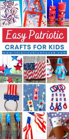 50 Cute Patriotic 4th Of July Crafts For Kids. These Independence Day Crafts are fun for kids to make. A nice touch to a days festivities to celebrate Independence Day. #EasyJuly4thKidsCraftIdeas #EasyIndependenceDayCraftsForKids #KidsCraftForPatriotsDay #July4thCraftsForKids #July4thDIYCrafts #RedWhiteBluePatrioticDIYKidsCraft Patriotic Crafts For Kids, Forth Of July Crafts, Independence Day Crafts, July Crafts For Kids, 4th Of July Crafts, Fourth Of July Crafts For Kids, Patriotic Kids, Flag Crafts, 4th July Crafts