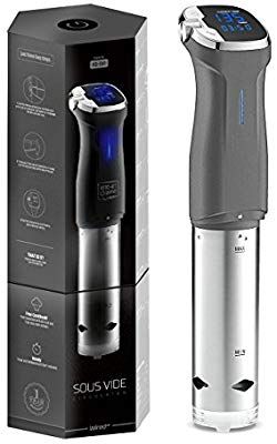 Amazon.com: Kitchen Gizmo Sous Vide Immersion Circulator - Cook with Precision, 800 Watt Grey Circulator Stick with Touchscreen Control Panel and Safety Feature - Bonus Recipe Book Included: Kitchen & Dining Steak Cooking, Sous Vide Machine, Halibut Recipes, Kitchen Technology, Sous Vide Cooking, Medium Rare, White Fish, Canned Heat, Diy Installation