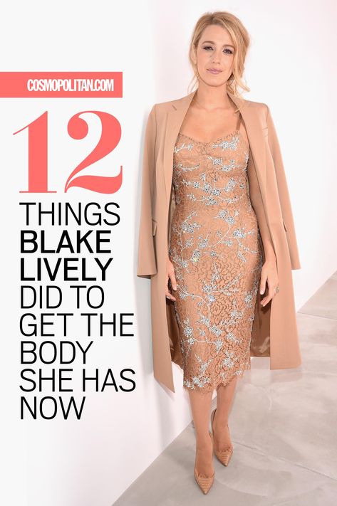 12 Things Blake Lively Did to Get the Body She Has Now- Cosmopolitan.com Blake Lively Beauty, Blake Lively Workout Routine, Blake Lively Brunette, Blake Lively Casual, Blake Lively Body, Don Saladino, Blake Lively Outfits, Blake Lively Hair, Celebrity Workouts