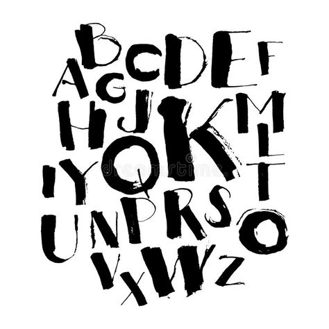 O Font, Messy Fonts, Punk Font, Cute Fonts Alphabet, Grunge Font, Edgy Fonts, Handwritten Type, Fonts Handwriting Alphabet, Handwritten Typography