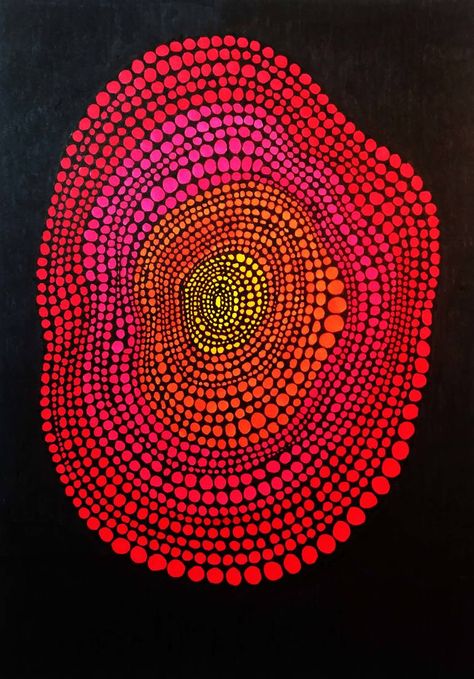 Original Art Marker/Ink Drawing, measuring: 17.7W x 23.8H x 0.1D cm, by: Marilyn Lowe (Canada). Styles: Abstract. Subject: Geometric. Keywords: Neon, Geometric, Vortex, Modern, Circles, Pattern, Color, Black, Drawing, Abstract, Ink. This Marker/Ink Drawing is one of a kind and once sold will no longer be available to purchase. Buy art at Saatchi Art. Dot Painting Abstract, Acrylic Abstracts, Spirograph Art, Aboriginal Art Dot Painting, Geometric Drawing, Painting Classes, Drawing Ink, Doodle Art Designs, Dot Art