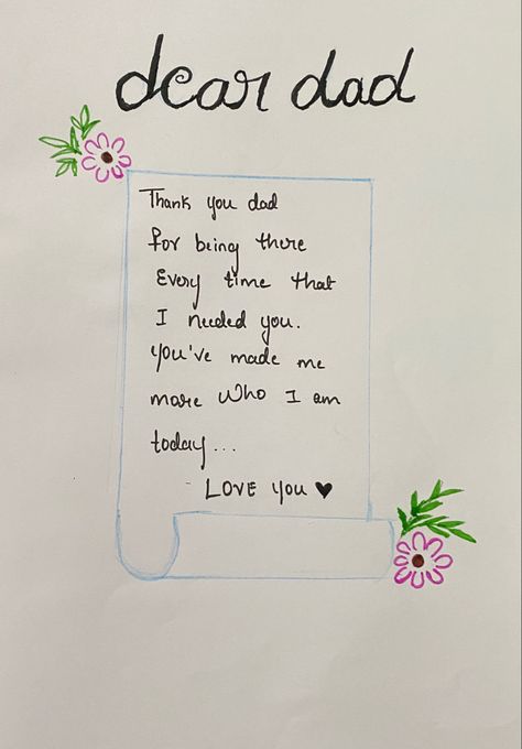 Write a cute letter to your father on any occasion 😊☺️ Paragraph For Father, Letter For Dad From Daughter, Father’s Day Letter, Fathers Day Letter From Daughter, Letter To Father From Daughter, Letter To My Dad From Daughter, Letter To Dad From Daughter, Letter For Father, Father's Day Letter