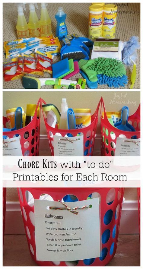 Chore kits with printable chore lists for each room Homemade Toilet Cleaner, Clean Baking Pans, Shower Scrub, Cleaning Painted Walls, Glass Cooktop, Deep Cleaning Tips, Toilet Cleaning, Clean Dishwasher, Simple Life Hacks