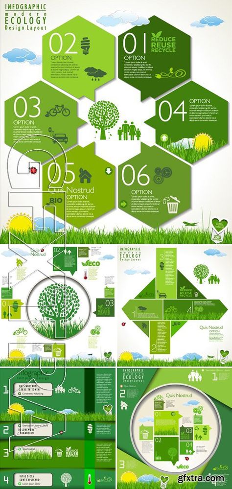 Eco and Bio Infographic template 4 Sustainability Infographic, Ecology Design, Infographic Design Template, Infographic Template, Reduce Reuse Recycle, Chart Design, Reuse Recycle, Infographic Templates, Sustainable Design