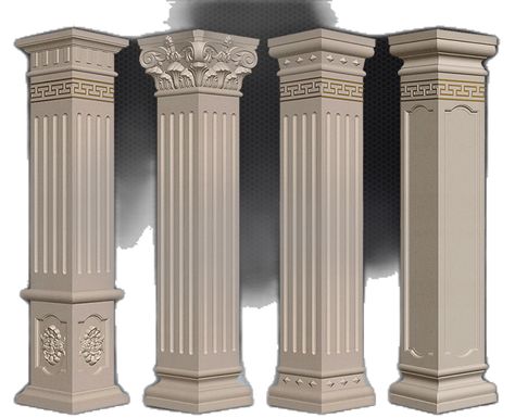 Victorian Pillar Columns, Concrete Pillars Columns, Concrete Moulds, House Pillar Design, Pillars Design, Roman Pillars, Pillar Decor, House Pillars, Columns Decor