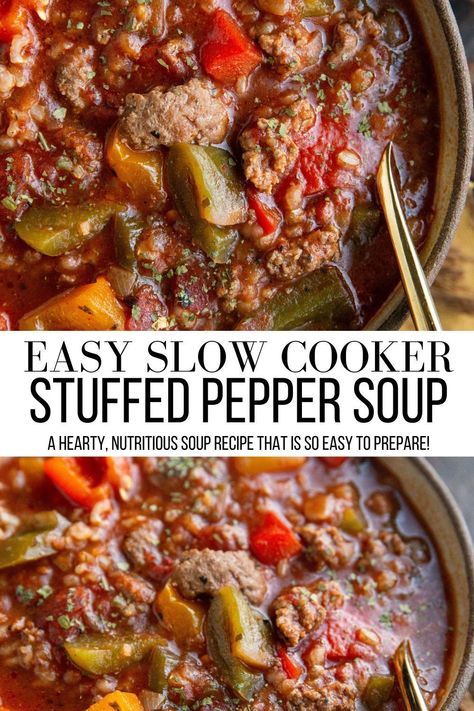 12 Tomatoes 30 Minute Stuffed Pepper Soup, Bell Pepper Soup Crock Pot, Stuffed Bell Peppers Ground Beef Crock Pot, Stuffed Green Pepper Soup Crock Pot, Stuffed Bell Peppers Soup Crock Pot, Stuff Pepper Soup In Crockpot, Stuffed Pepper Soup Crockpot Easy, Slow Cooker Ground Beef Soup, Unstuffed Bell Pepper Soup