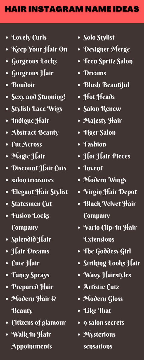 Hair Names Ideas Business Hair Page Name Ideas, Page Name Ideas, Corkboard Ideas, Pashmina Saree, Beauty App, Name For Instagram, Hair Instagram, Instagram Names, Names Ideas