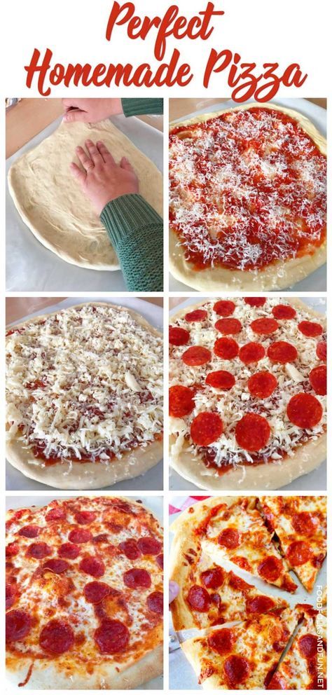 Homemade Pizza For Kids, Home Made Pizza Recipe, Best Homemade Pizza Recipe, Meat Pizza Recipes, Stromboli Recipes, Perfect Homemade Pizza, The Best Homemade Pizza, Homemade Pizza Recipe, Homemade Pepperoni Pizza