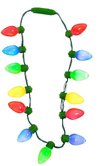 Retro Christmas Lights, Teen Christmas Party, Christmas Light Necklace, Family Christmas Party Games, Christmas Tree Light Bulbs, Xmas Games, Light Necklace, Fun Christmas Party Games, Retro Christmas Tree