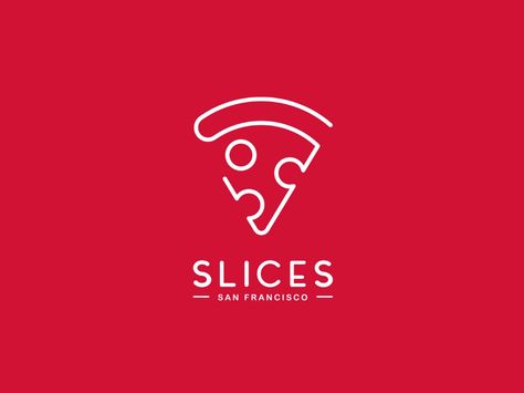 Slices San Francisco by Christina Connelly on Dribbble Restaurant Logos, Logos Photography, Mises En Page Design Graphique, Pizza Branding, Pizza Logo, Pizza Design, Inspiration Logo Design, Vintage Logos, Graphisches Design