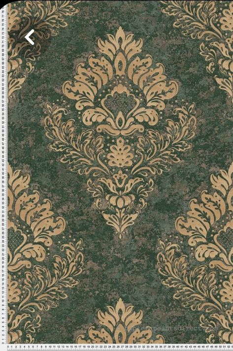 Baroque Floral Pattern, Baroque Art Design, Baroque Wallpaper, Baroque Motifs, Antique Interior Design, Nail Salon Interior Design, Bronze Wallpaper, Nail Salon Interior, Art Baroque