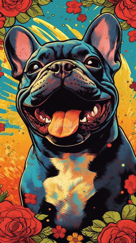 “Welcome to Flying Bulldog Art, your destination for diverse and captivating artwork. Discover enchanting art at FlyingBulldog Art. Immerse in captivating creations at www.flyingbulldogart.com and join our vibrant community. Unleash your imagination with Flying Bulldog Art. Embrace the magic of art.” ------------- #flyingbulldogart #painting #wallart #flyingbulldog #frenchie #midjourney #art #digitalart #NFT #animallover #UniqueArtwork #stylish #dynamicart #tiger #bulldog #lion #cat Dogs Artwork, Frenchie Art, Frenchie Painting, French Bulldog Illustration Cute, French Bulldog Art Painting, Bulldog Paintings On Canvas, English Bulldog Art, Bulldog Wallpaper, French Bulldog Painting