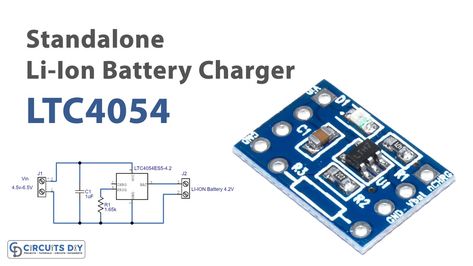 Standalone Li-Ion Battery Charger Circuit LTC4054 Lead Acid Battery Charger, Battery Charger Circuit, Automatic Battery Charger, Solar Battery Charger, Electrical Circuit Diagram, Lithium Battery Charger, Photo Logo Design, Electrical Projects, Circuit Diagram