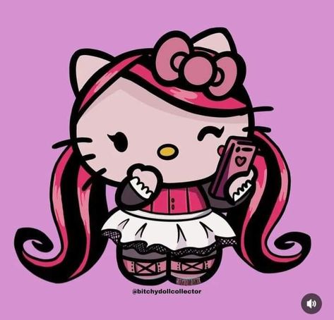 Cute To Draw, Scarie Movie, Hello Kitty Halloween Wallpaper, Hello Kitty Wallpaper Hd, Images Hello Kitty, Arte Monster High, Monster High Pictures, Walpaper Hello Kitty, Kitty Drawing