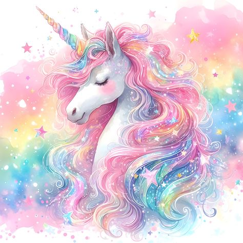 Cute rainbow unicorn