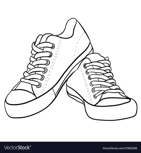 Sneakers Vector, Shoes Clipart, Sneakers Illustration, Shoe Template, Sneakers Drawing, Shoes Illustration, Shoe Design Sketches, Shoes Drawing, Shoes Design