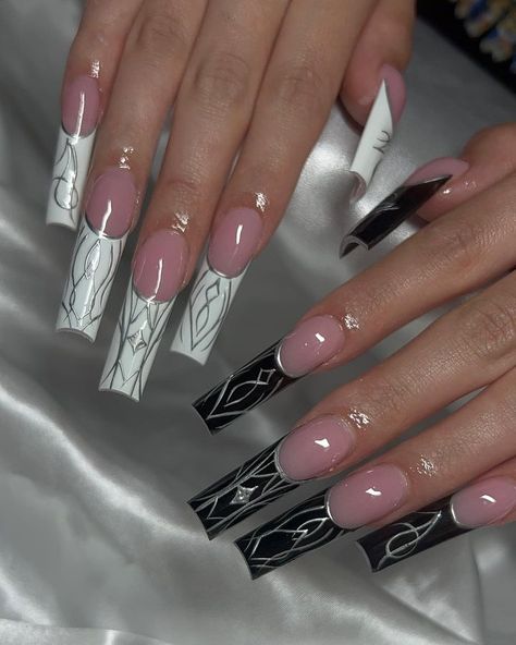 Pinterest • Instagram Lowrider Inspired Nails, Low Rider Inspired Nails, Low Rider Nails, Lowrider Nail Designs, Lowrider Nails, Oldies Nails, Chicano Nails, Gangster Nails, Dope Nail Designs