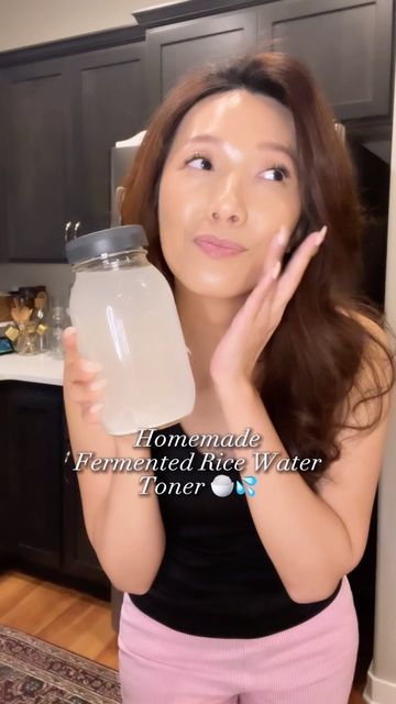 Rice Water For Face, Fermented Rice Water, Rice Mask, Fermented Rice, Face Care Tips, Lighten Dark Spots, Bathroom Diy, Rice Water, Improve Skin Texture