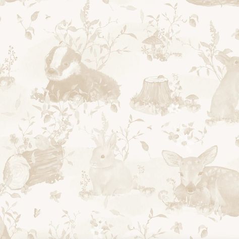 Kids Play Spaces, Woodland Wallpaper, Unicorn And Fairies, Monochrome Nursery, A Hedgehog, Red Robin, Wallpaper Magazine, Beautiful Story, A Squirrel