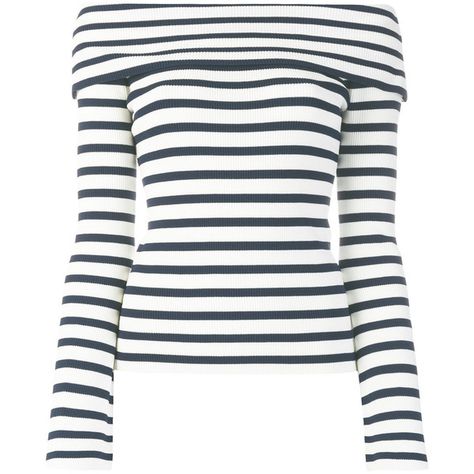 P.A.R.O.S.H. Off-the-shoulder Striped Jumper (970 MYR) ❤ liked on Polyvore featuring tops, sweaters, off-shoulder tops, off shoulder jumper, striped jumper, off the shoulder sweater and white top Polyvore Tops, Stripe Sweaters, Striped Off Shoulder Top, White Off Shoulder Top, Off The Shoulder Tops, White Off The Shoulder, Off The Shoulder Sweater, White Off Shoulder, Shoulder Tops