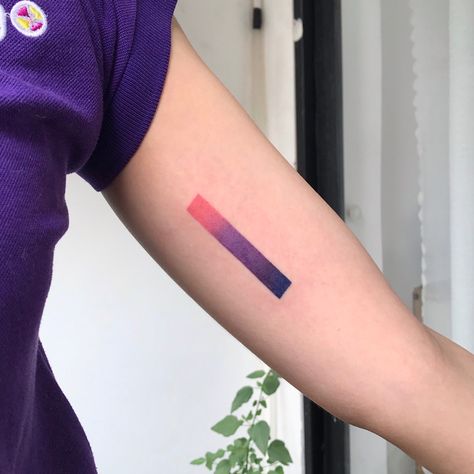 Color Gradient Tattoo, Ombré Tattoo, Gradient Tattoo, Crystal Tattoo, Color Gradient, Color Tattoo, Face Cover, Gradient Color, Triangle Tattoo