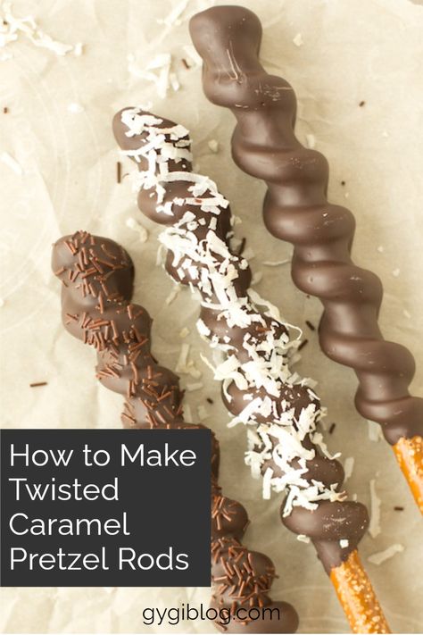 Chocolate Caramel Covered Pretzels, Best Way To Dip Pretzel Rods, Caramel And Chocolate Dipped Pretzels, Chocolate Covered Pringles, Caramel Wrapped Pretzel Rods, Caramel Chocolate Pretzel Rods, Chocolate Covered Pretzel Ideas, Chocolate Dipped Pretzels Rods, Dipped Pretzel Rods How To Make