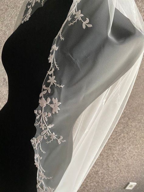 floral lace veil cathedral flower bridal veil One tier cut edges leaves veil leaf edge veil chapel length veil fingertip veil Elegant Sheer Beautiful leaves veil for your wedding in boho style. The best choice for brides. wedding veil cathedral mantilla wedding veil, boho wedding veil, cathedral drop veil, floral cathedral wedding veil Mantilla Wedding Veil, Boho Wedding Veil, Mantilla Veil Wedding, Wedding Veil Cathedral, Chapel Length Veil, Veil Cathedral, Drop Veil, Fingertip Veil, Cathedral Wedding Veils