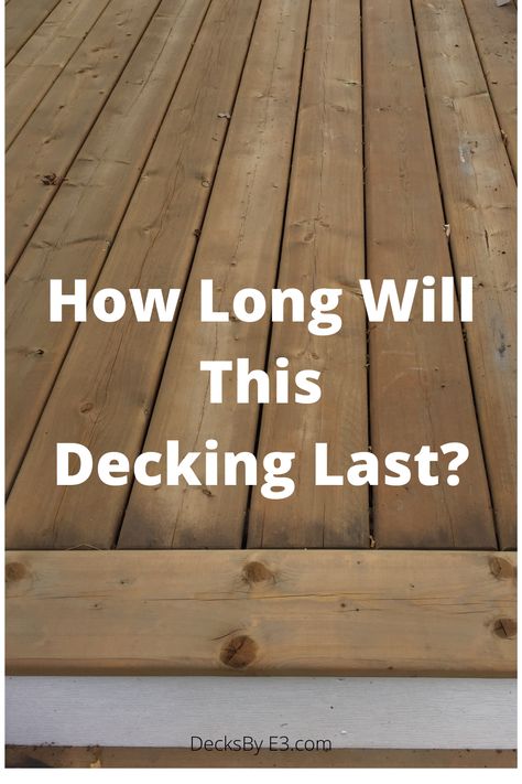 Treated Pine Decking, Wood Decking Ideas, Deck Layout Ideas, Decking Patterns, Deck Off Back Of House, Pressure Treated Wood Deck, Low Profile Deck, Pine Decking, Small Deck Designs